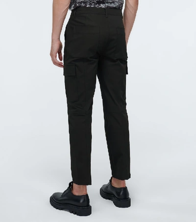 Shop Valentino Cargo Pants With Logo In Black
