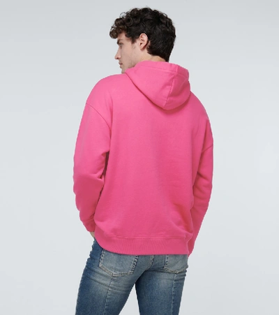 Shop Givenchy Square Logo Hooded Sweatshirt In Pink