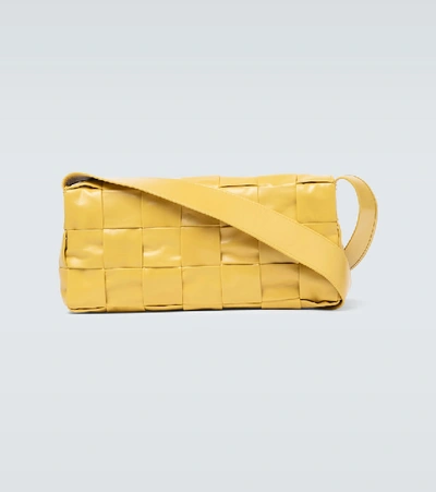 Shop Bottega Veneta Stretch Cassette Shoulder Bag In Yellow