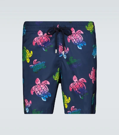 Shop Vilebrequin Mahina Packable Swim Shorts In Blue