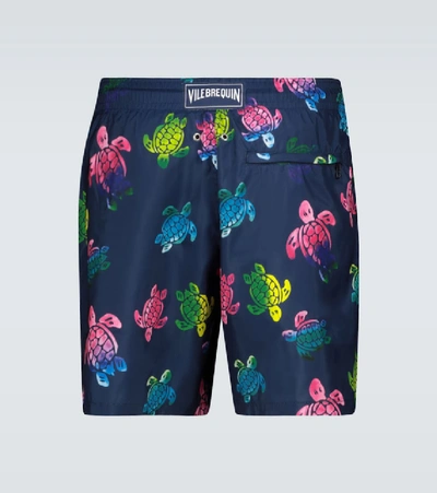 Shop Vilebrequin Mahina Packable Swim Shorts In Blue