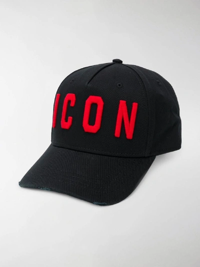 Shop Dsquared2 Icon Baseball Cap In Black