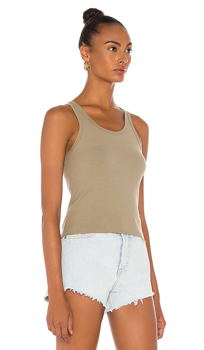 Shop Dr Denim Demi Tank In Green Agate