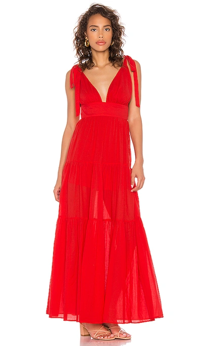 Shop Lovers & Friends Rama Maxi Dress In Strawberry Red