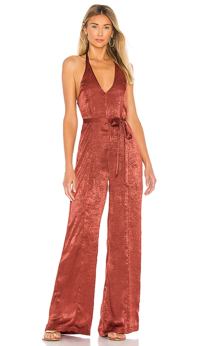 Shop Resa Mandy Jumpsuit In Paris Marsala