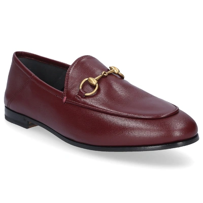 Shop Gucci Loafers Brixton In Red
