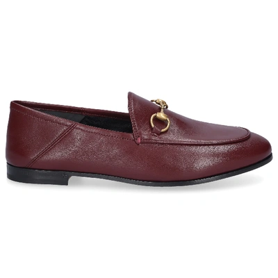 Shop Gucci Loafers Brixton In Red