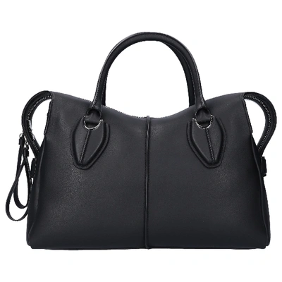 Shop Tod's Handbag D-styling M Calfskin In Black