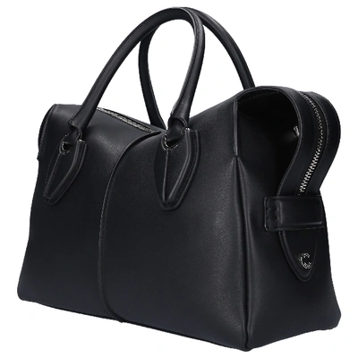 Shop Tod's Handbag D-styling M Calfskin In Black