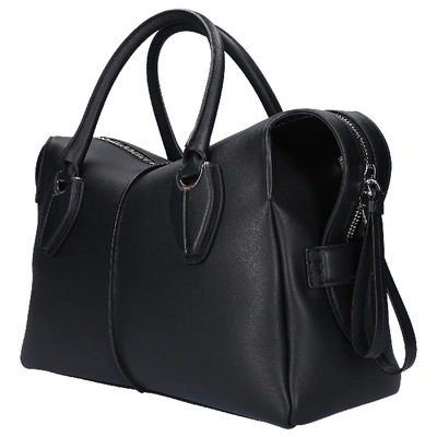 Shop Tod's Handbag D-styling M Calfskin In Black