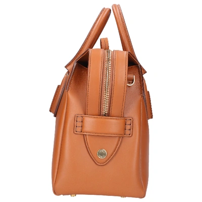 Shop Tod's Handbag D-styling M Calfskin In Brown