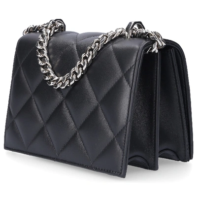 Shop Alexander Mcqueen Handbag Jewelled Nappa Leather In Black