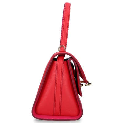 Shop Alexander Mcqueen Handbag The Story Calfskin In Red