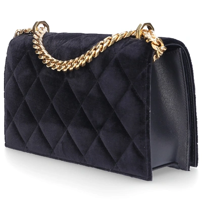 Shop Alexander Mcqueen Women Handbag Jewelled Velvet In Black