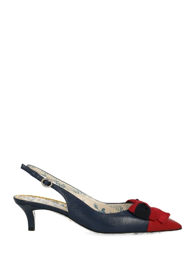 Shop Gucci Shoe In Navy, Red