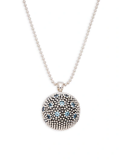 Shop Lagos Sterling Silver & Blue Topaz Pendant Necklace