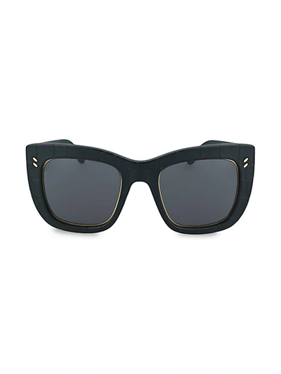 Shop Stella Mccartney 49mm Square Sunglasses In Black Smoke
