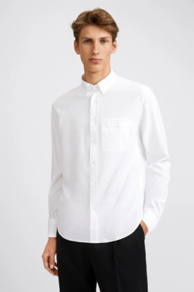 Shop Filippa K Zachary Tencel Shirt In White