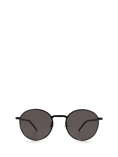 Shop Saint Laurent Sl 250 Slim Black Sunglasses