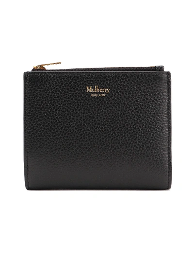 Shop Mulberry Zipped Wallet In Black