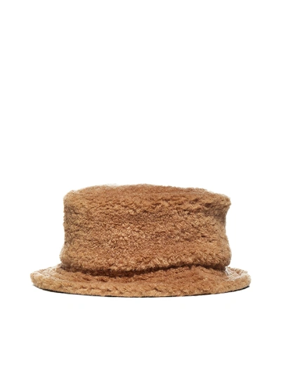 Shop Marni Hat In Caramel