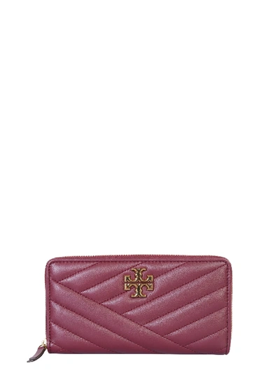 Shop Tory Burch Kira Continental Wallet In Rosso
