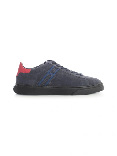 Shop Hogan H365 H Flock Lace Up Shoes In Ribes
