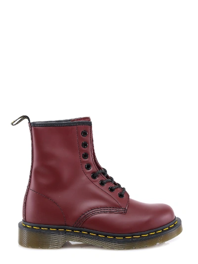 Shop Dr. Martens' 1460 Combat Boots In Red