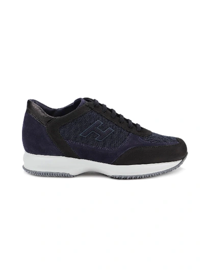 Shop Hogan Interactive H Flock In Blu+nero