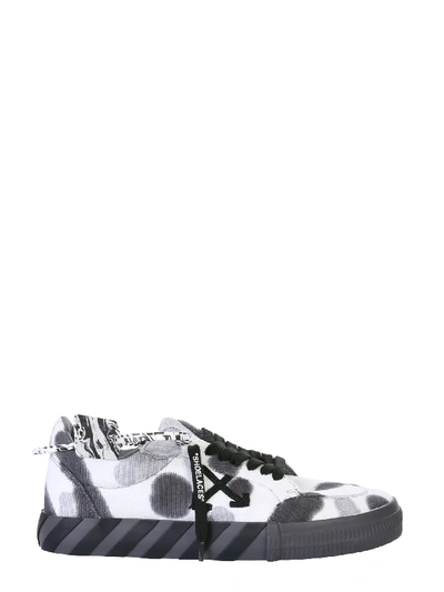 Shop Off-white Tie Dye Low Vulcvanized Sneakers In Nero