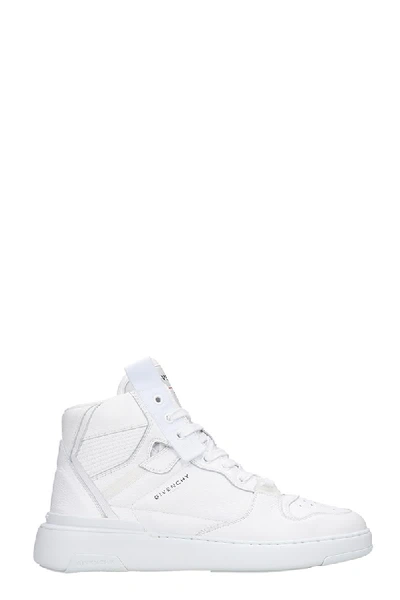 Shop Givenchy Wing High Sneakers In White Leather