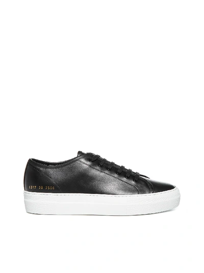 Shop Common Projects Sneakers In Black White Sole