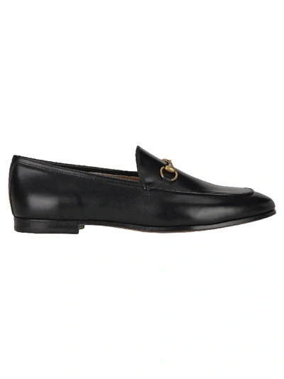 Shop Gucci Jordaan Leather Loafer In Black
