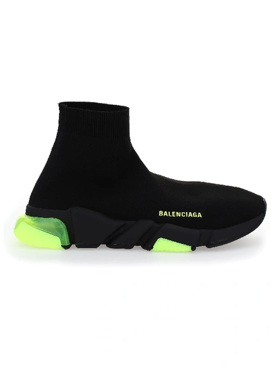 Shop Balenciaga Speed Sneakers In Blac/clearfy/fy/blac