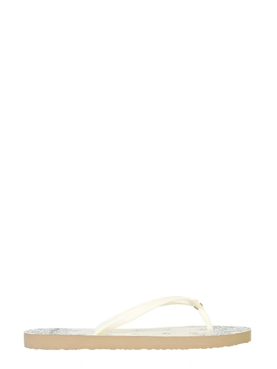 Shop Tory Burch Thin Flip Flops In Bianco