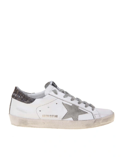 Shop Golden Goose Superstar Sneaker In White Leather In White / Ice / Black Gold