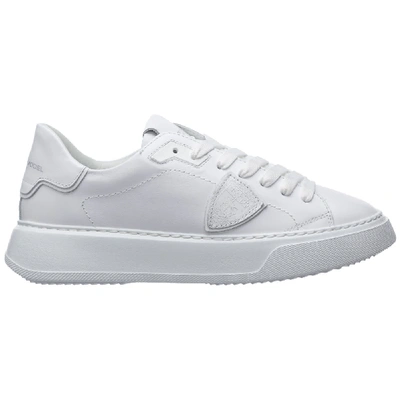 Shop Philippe Model Temple Sneakers In Blanc