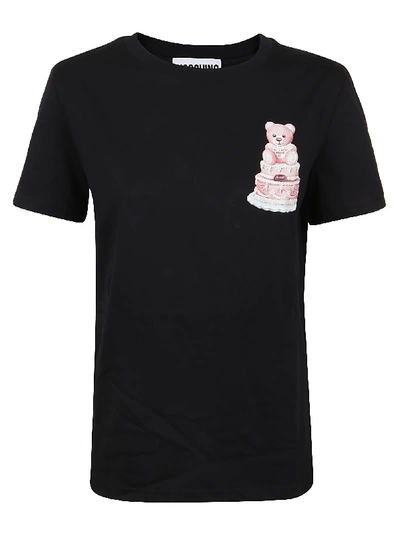 Shop Moschino T-shirt In Fantasy Print Black