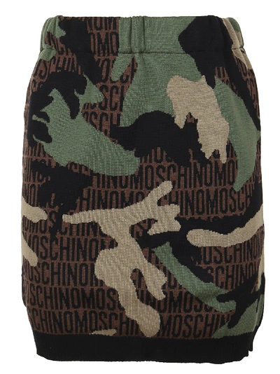 Shop Moschino Skirt In Fantasy Print Only One Colour