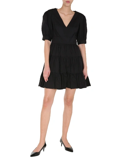 Shop Michael Michael Kors Midi Dress In Nero