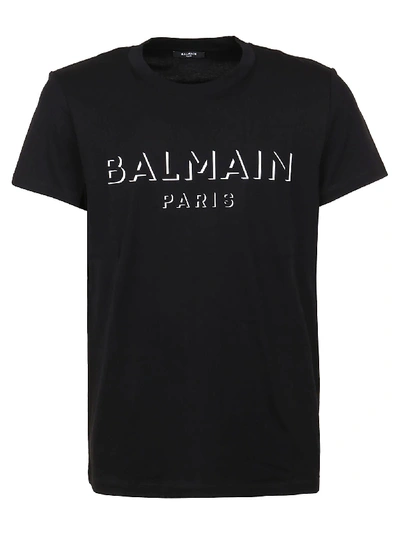 Shop Balmain 3d Effect Ts In Pa Noir