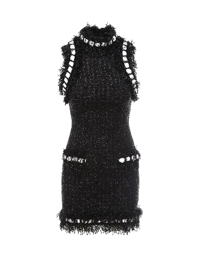 Shop Balmain Dress In Black