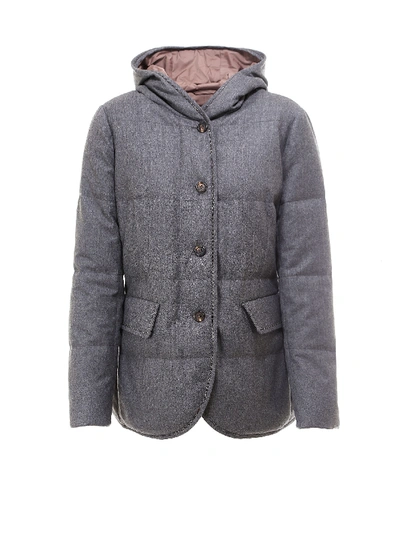 Shop Brunello Cucinelli Jacket In Grey