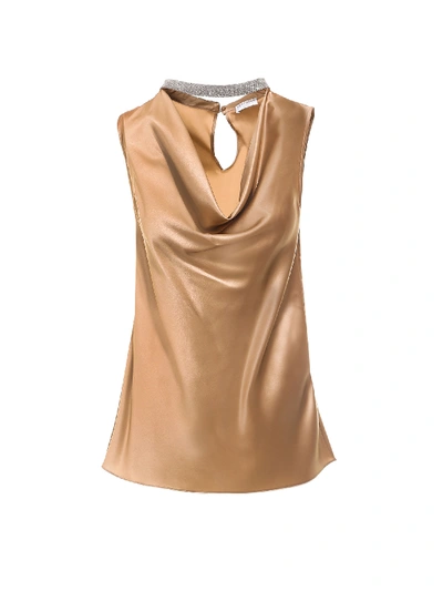 Shop Brunello Cucinelli Top In Beige