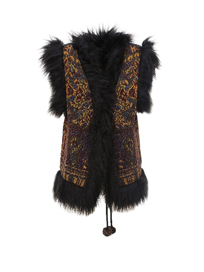 Shop Etro Vest In Multicolor