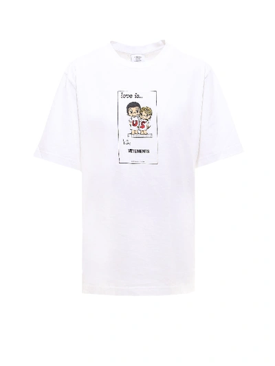 Shop Vetements T-shirt In White