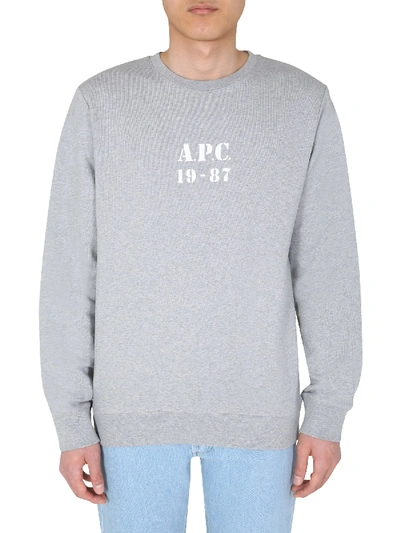 Shop Apc Gaby Sweatshirt In Grigio