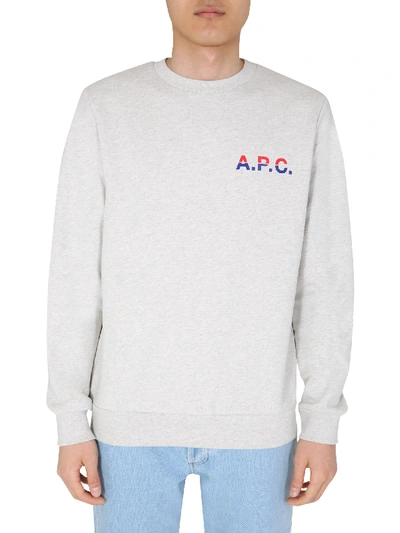 Shop Apc Michel Sweatshirt In Grigio