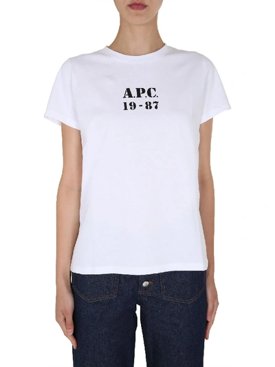 Shop A.p.c. Eliza T-shirt In Bianco