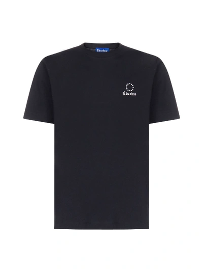 Shop Etudes Studio Wonder Logo Cotton T-shirt In Black